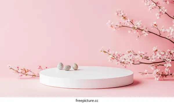 Pink Aesthetic Easter Eggs Display