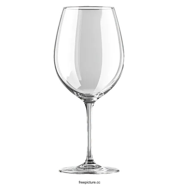[Transparent Background PNG]Empty Clear Wine Glass Object Photography