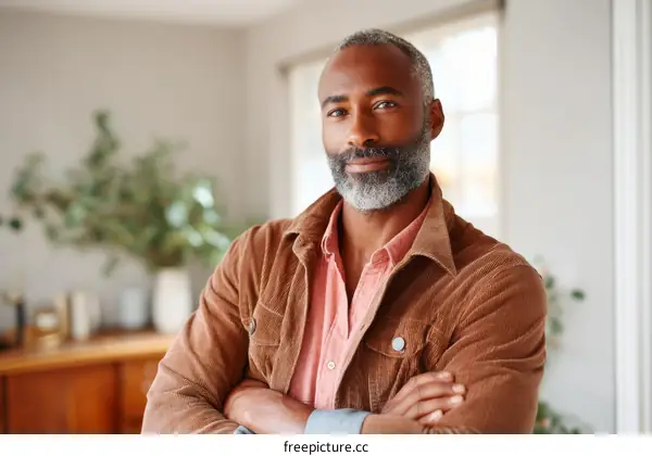 Confident Male Portrait in Casual Attire