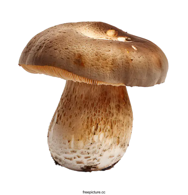 [Transparent Background PNG]Brown Cap Mushroom On White Background