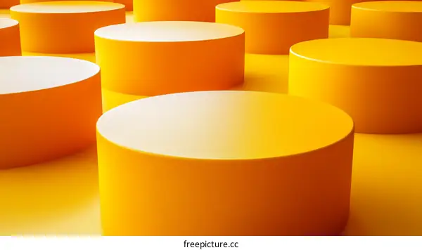 Abstract Geometric Shapes Composition