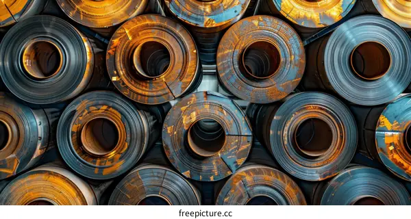 Rusty Steel Coils for Industrial Manufacturing