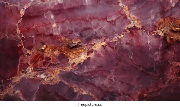 Red and pink marble texture background