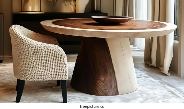 Modern Wooden Dining Table and Chairs