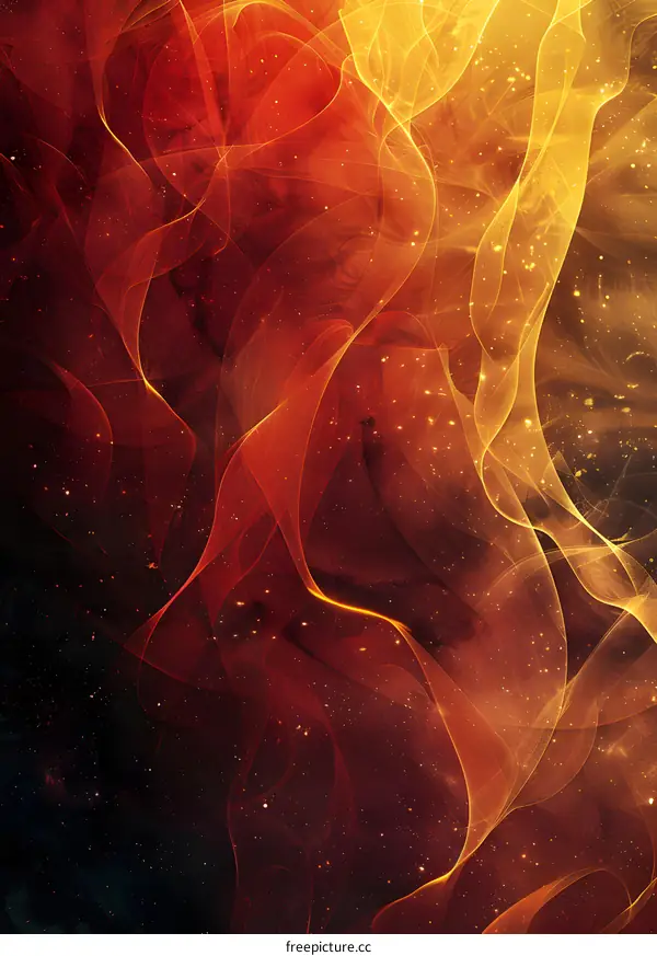 red and yellow abstract painting