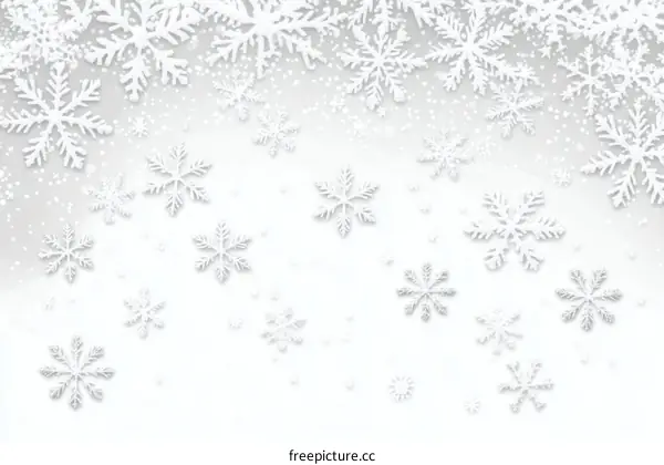 Winter Snowflakes Background Illustration