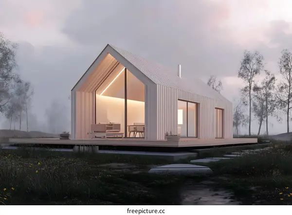 Modern Minimalist Wooden Cabin Design