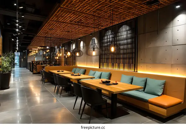 Modern Japanese Restaurant Interior Design