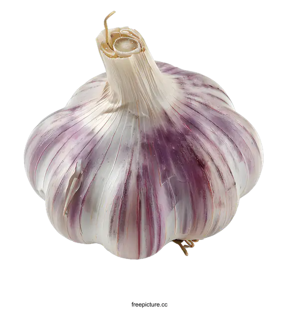 [Transparent Background PNG]Whole Garlic Cloves Isolated on White Background