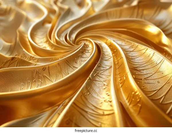 Golden Abstract Texture Design