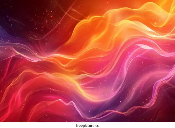 Abstract Colorful Flowing Lines Background