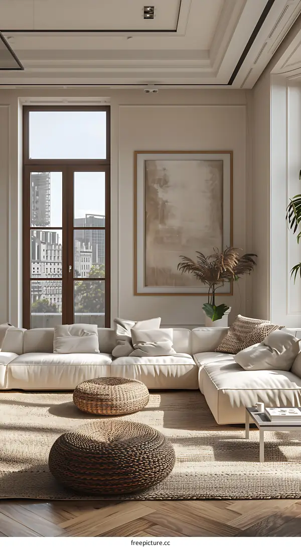 Modern minimalist living room