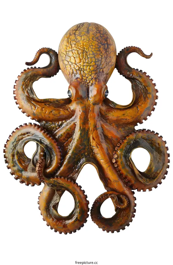 A 3D rendering of an octopus
