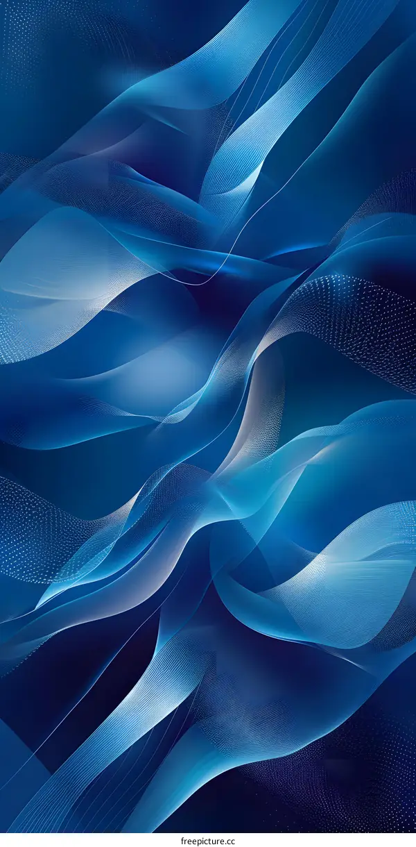 Blue Wavy Lines
