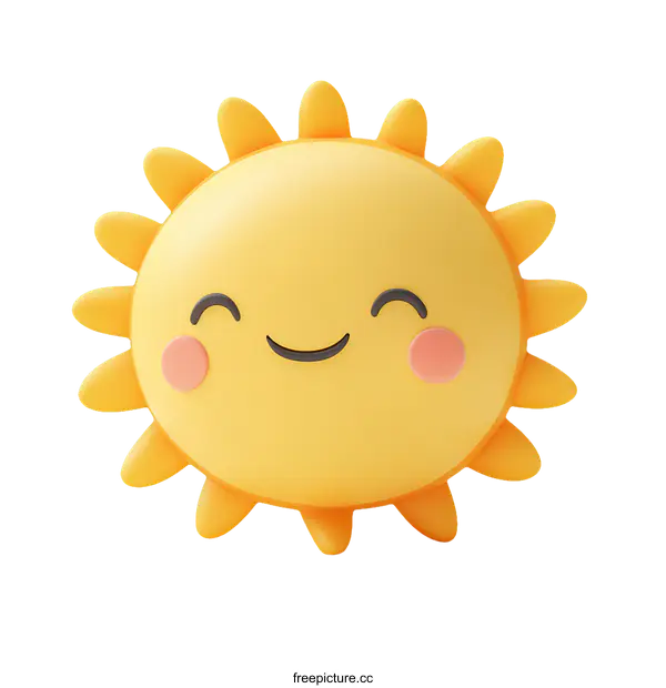 [Transparent Background PNG]Cute Cartoon Sun Illustration