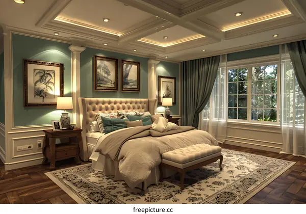 European-style bedroom