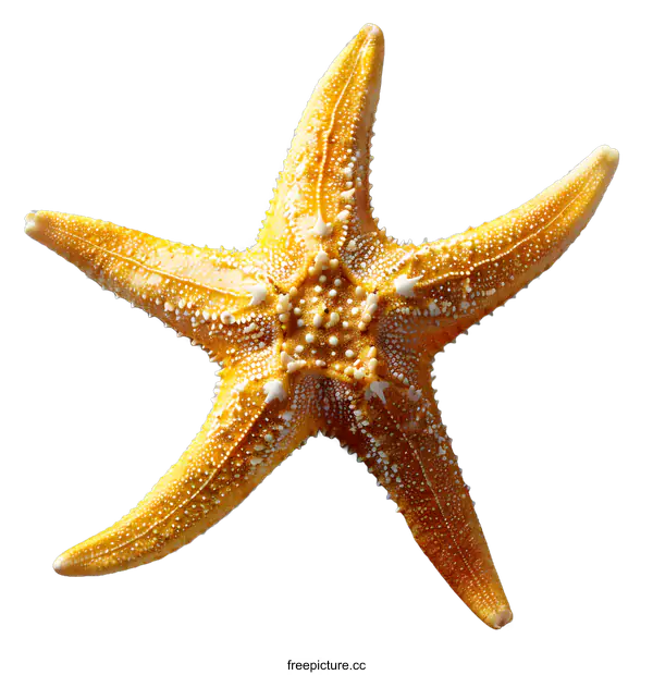 [Transparent Background PNG]An orange starfish