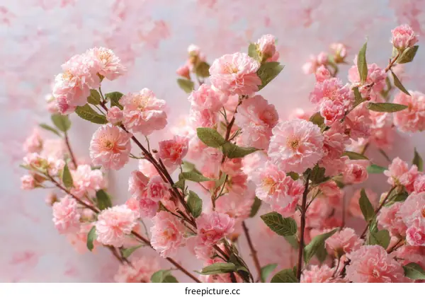 Beautiful Pink Artificial Cherry Blossom Branch
