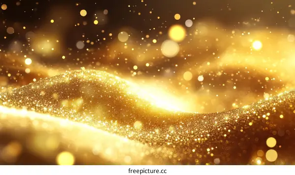 Golden Glitter Abstract Background Design