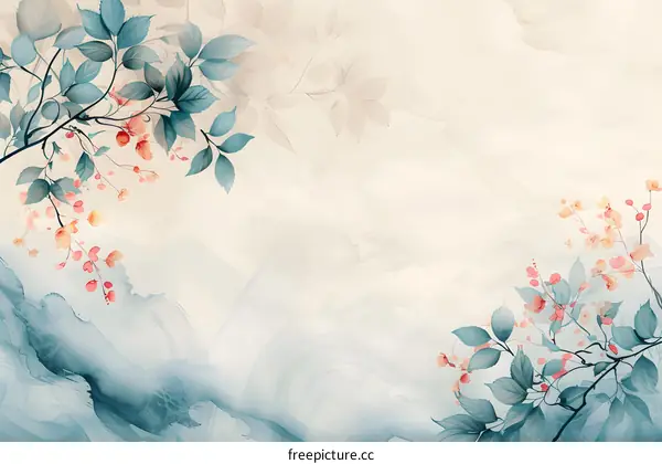 Artistic floral background