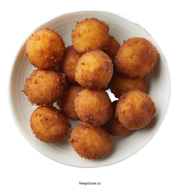 [Transparent Background PNG]Fried Cornbread Balls