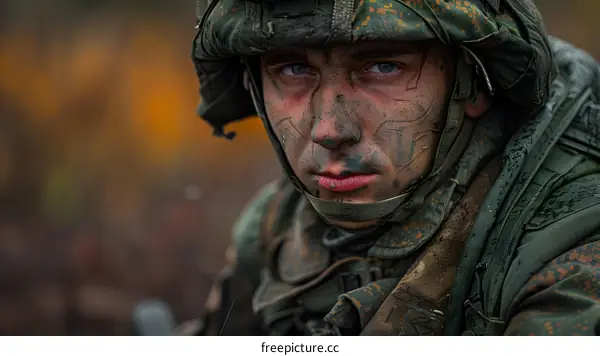 Portrait of a Russian soldier