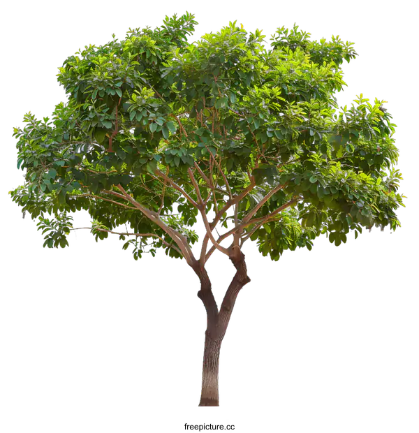 [Transparent Background PNG]Green Tree Isolated on White Background