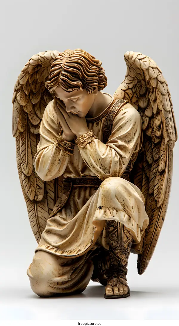 Kneeling Angel Figurine