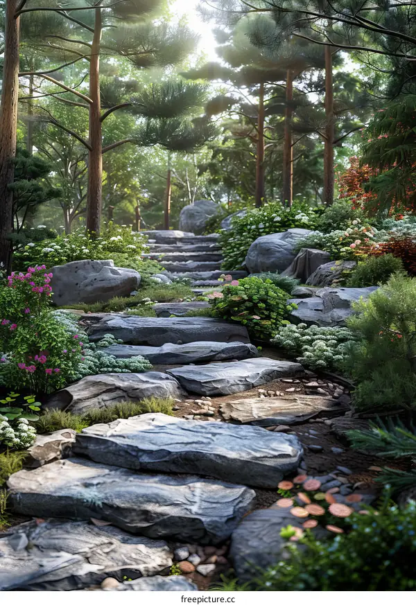 Nature's Sanctuary: Tranquil Forest Path