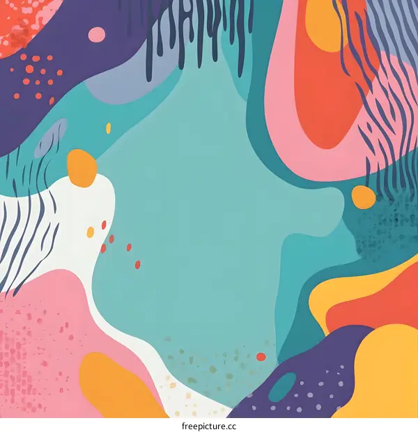 Abstract Colorful Shapes Background Design