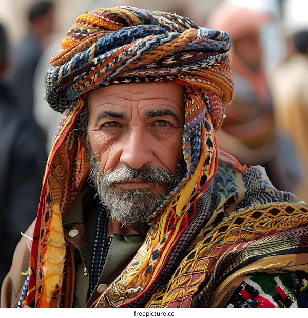 Portrait of a Man in Traditional Clothing