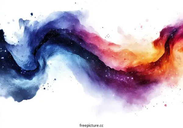 Abstract Cosmic Galaxy Painting