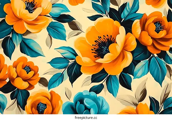Vibrant Floral Pattern Design