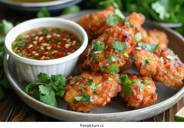 Crispy Thai Fish Cakes with Spicy Tamarind Sauce