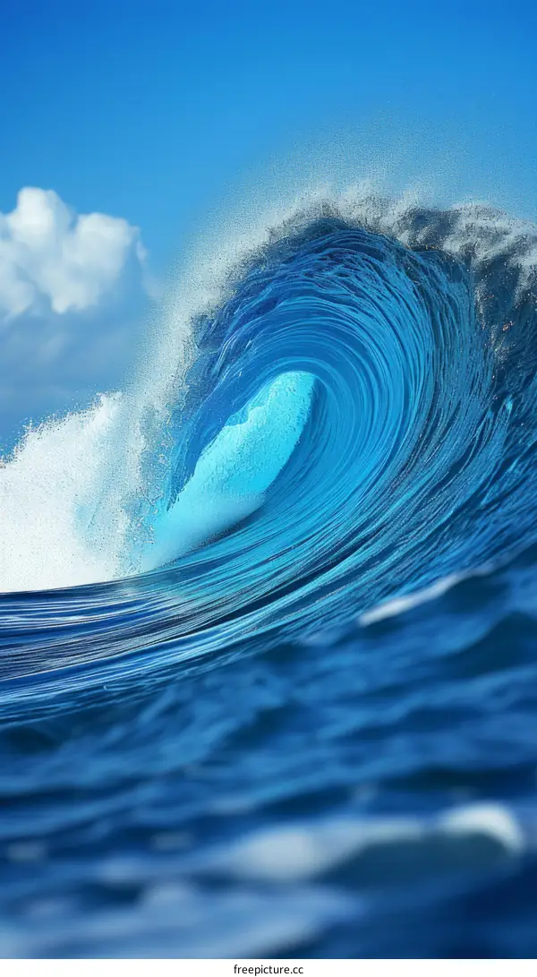 Blue Ocean Wave