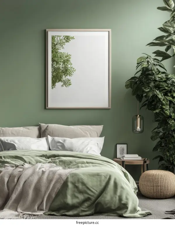 Modern Green Bedroom Interior Design