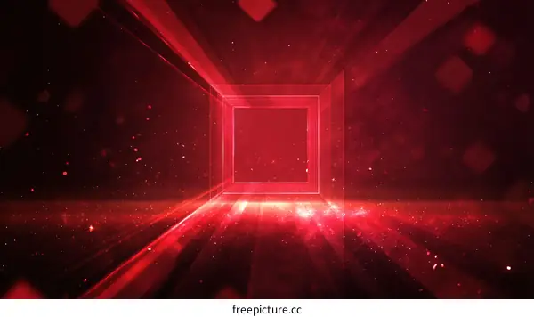 Red Abstract Digital Gateway
