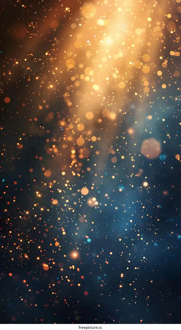 Golden glitter light background