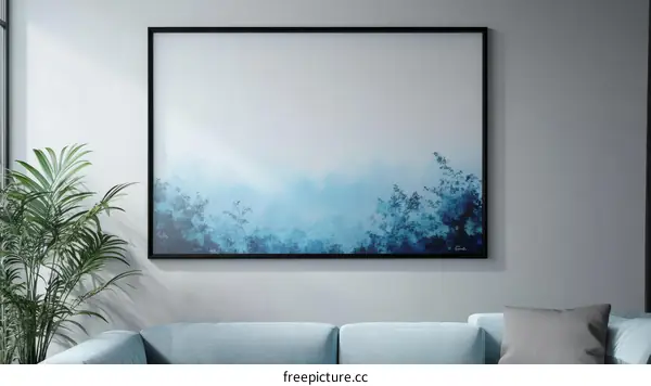 Misty Mountain Landscape Artwork