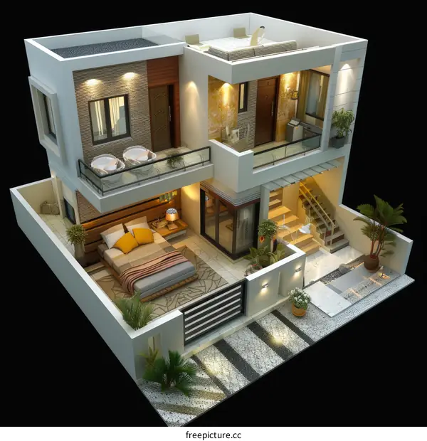 Modern House Design with Garden