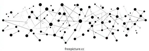 Abstract Network Design Illustration