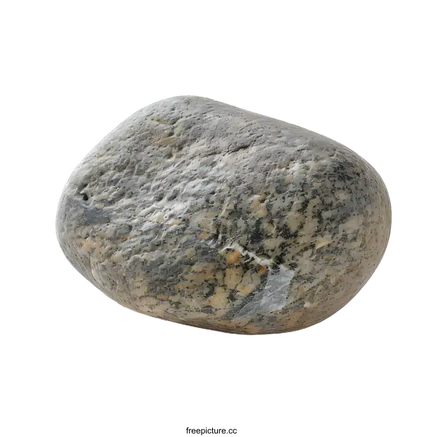 [Transparent Background PNG]Closeup of Smooth Gray and Brown Rock
