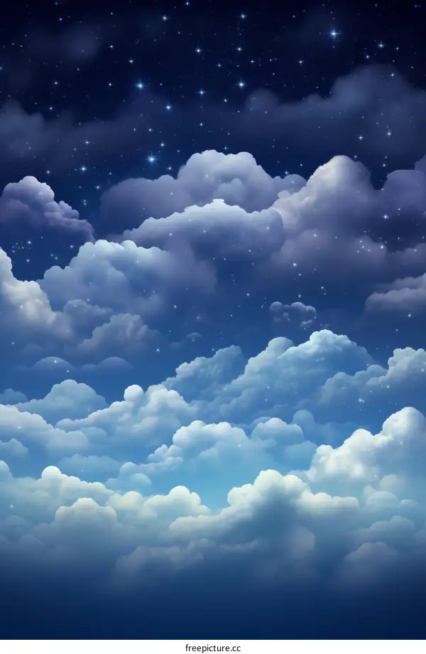 Above the Clouds at Night