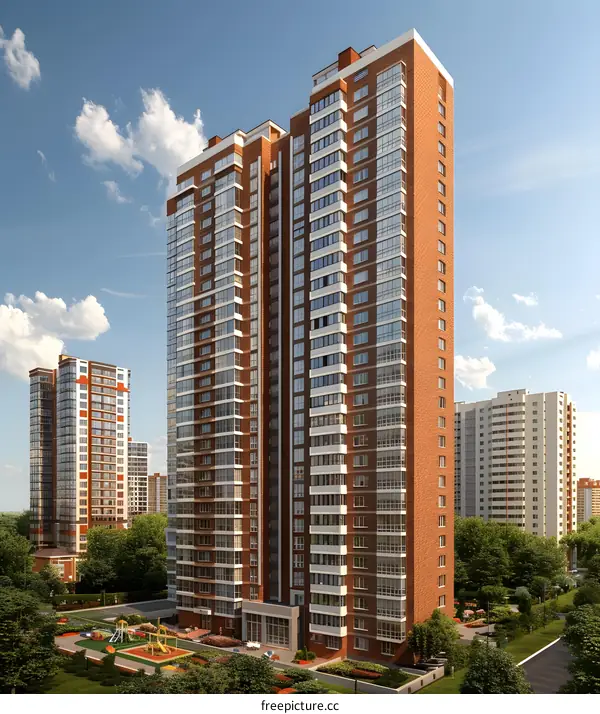 Modern Residential Building Exterior