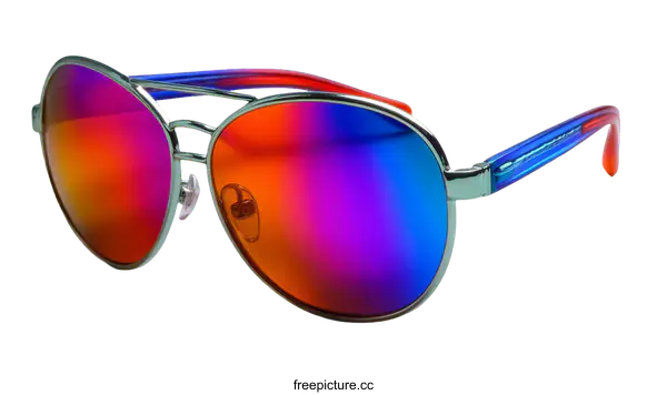 [Transparent Background PNG]Stylish Colorful Aviator Sunglasses