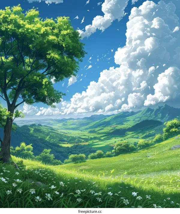 Hilltop Meadow with Expansive Valley Vista