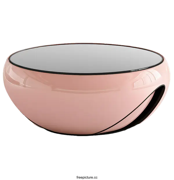 [Transparent Background PNG]Modern Pink Coffee Table Design