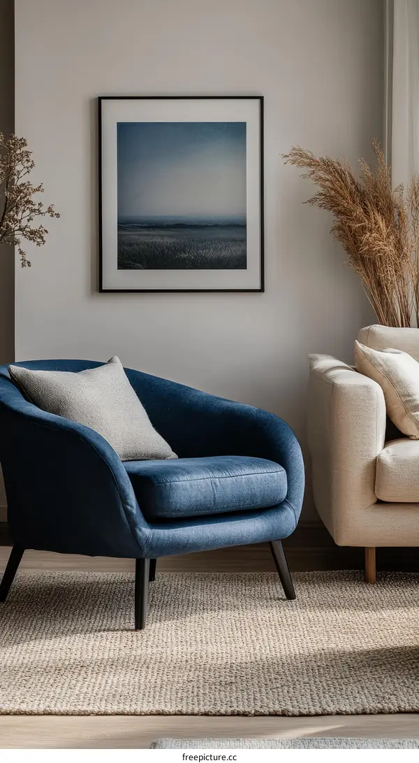 Calm Coastal Landscape in a Modern Interior