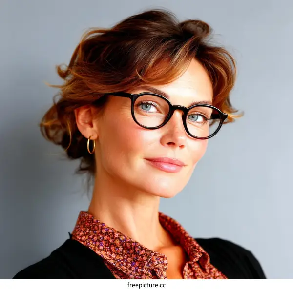 Elegant Woman in Professional Business Outfit