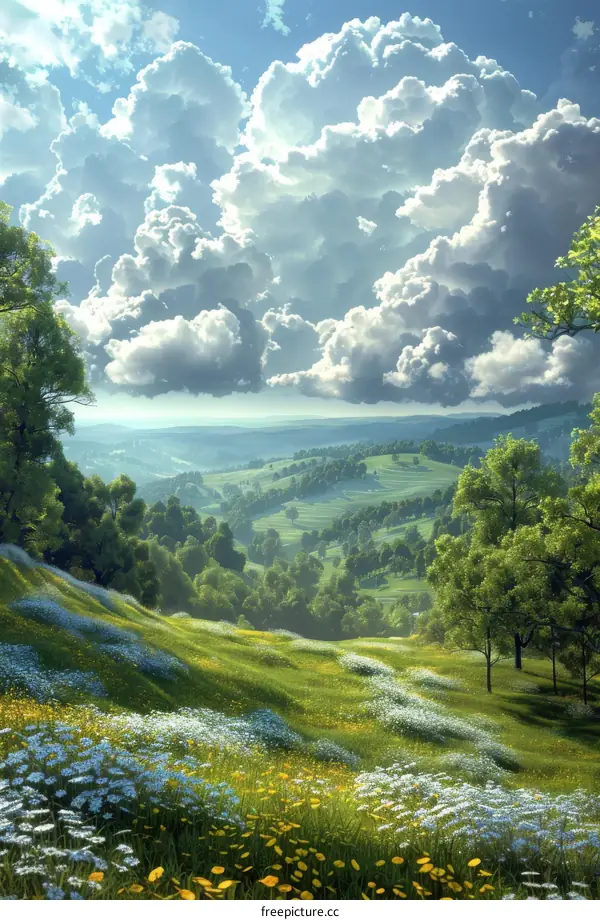 Vibrant Spring Field